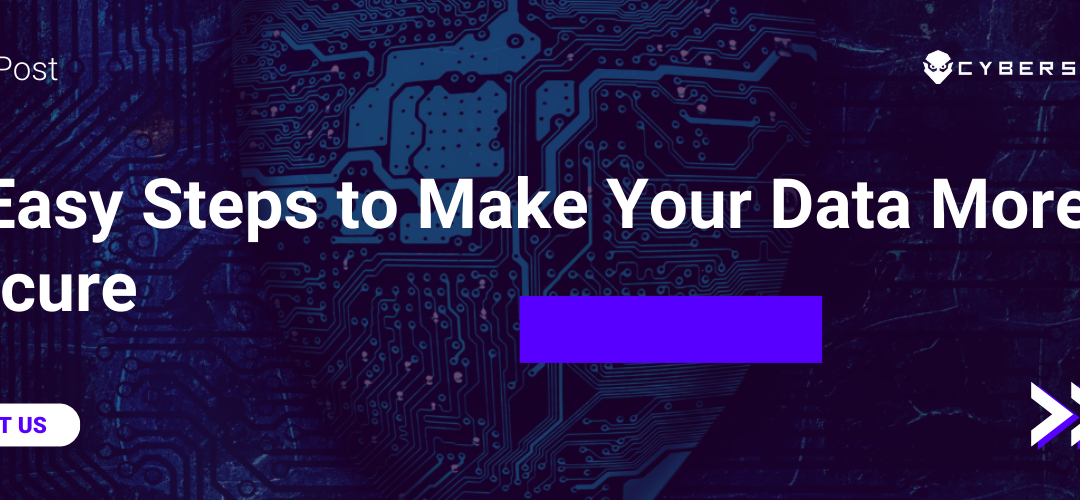 5 Easy Steps to Make Your Data More Secure