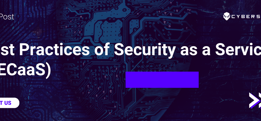 Best Practices of Security as a Service (SECaaS)