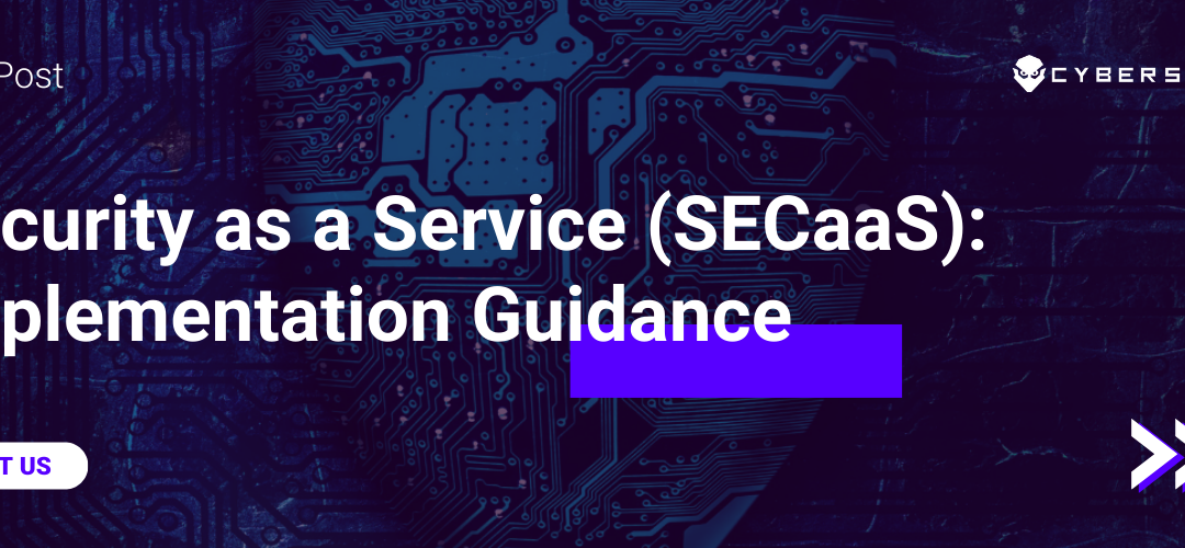 Security as a Service (SECaaS): Implementation Guidance