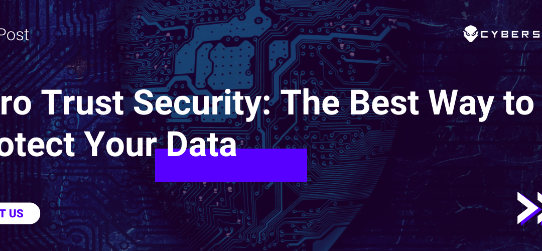 Zero Trust Security: The Best Way to Protect Your Data