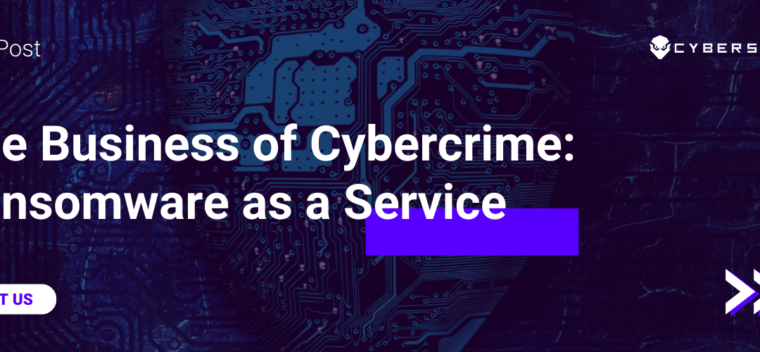 The Business of Cybercrime: Ransomware as a Service